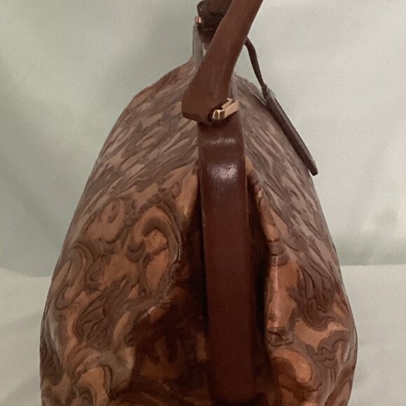 VINTAGE? El Portal Genuine Hand-Tooled Leather Handbag! - Picture 5 of 9